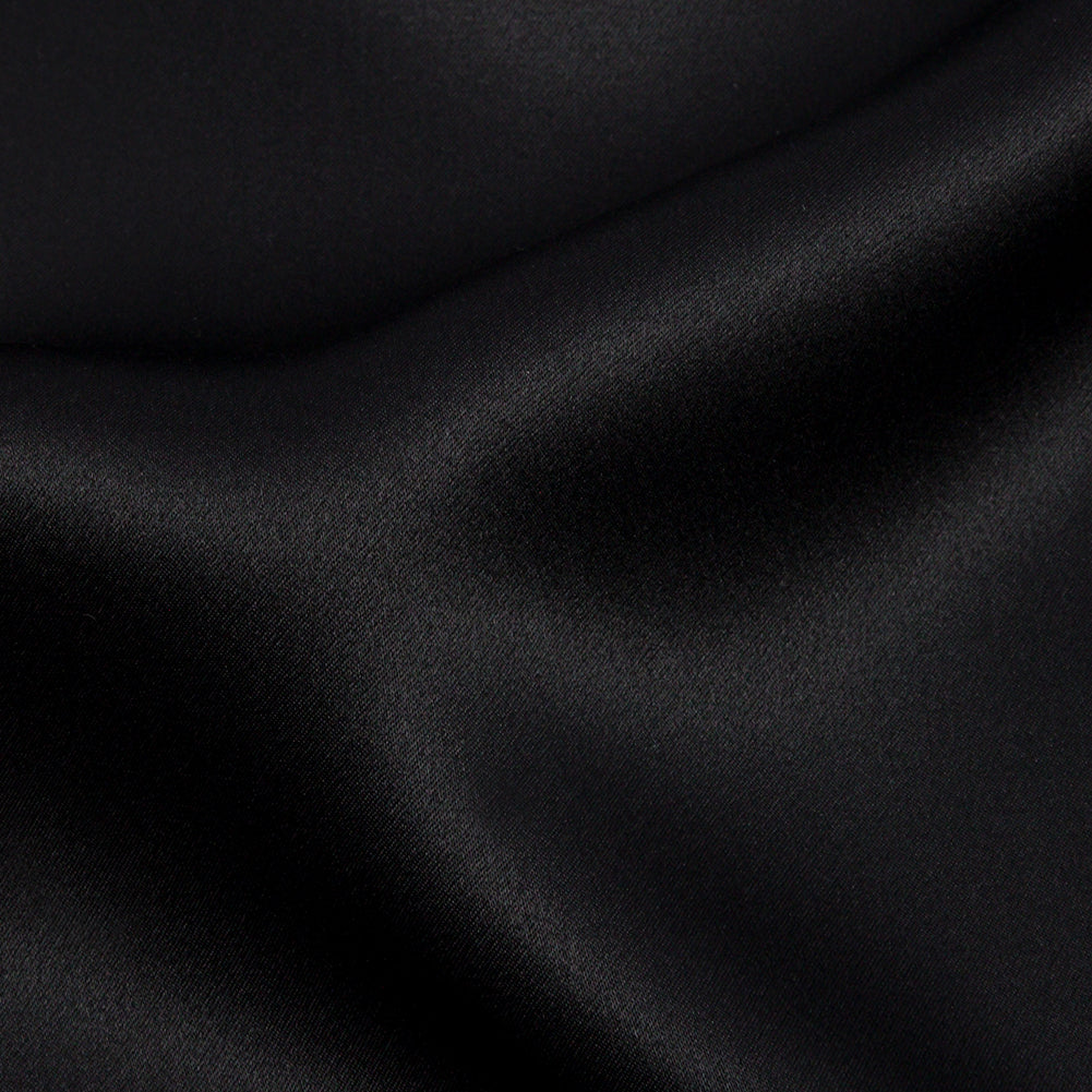 Silk Charmeuse 44" - Black - Premium Collection