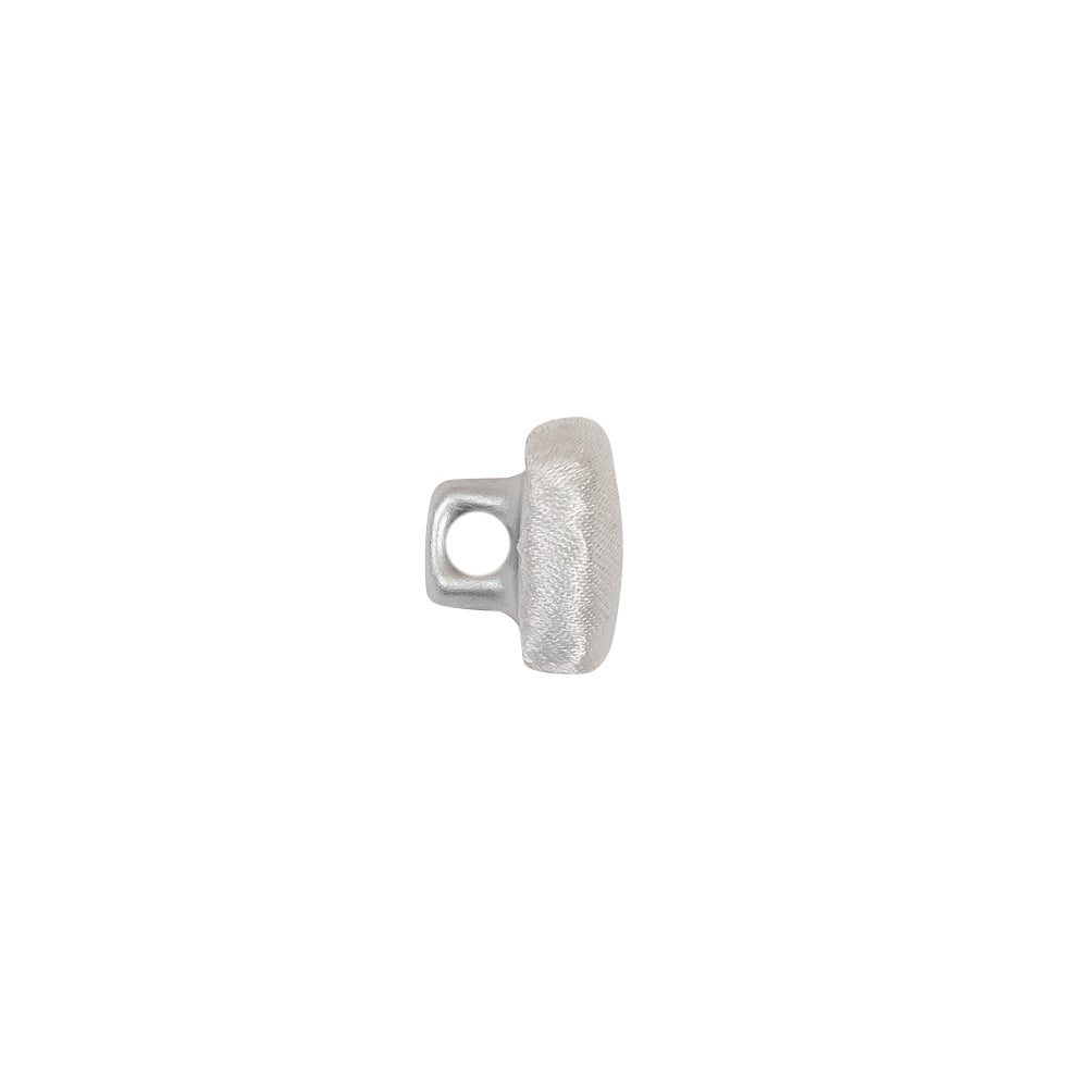 Mood Exclusive Bright White Silk Covered Button - 16L/10mm