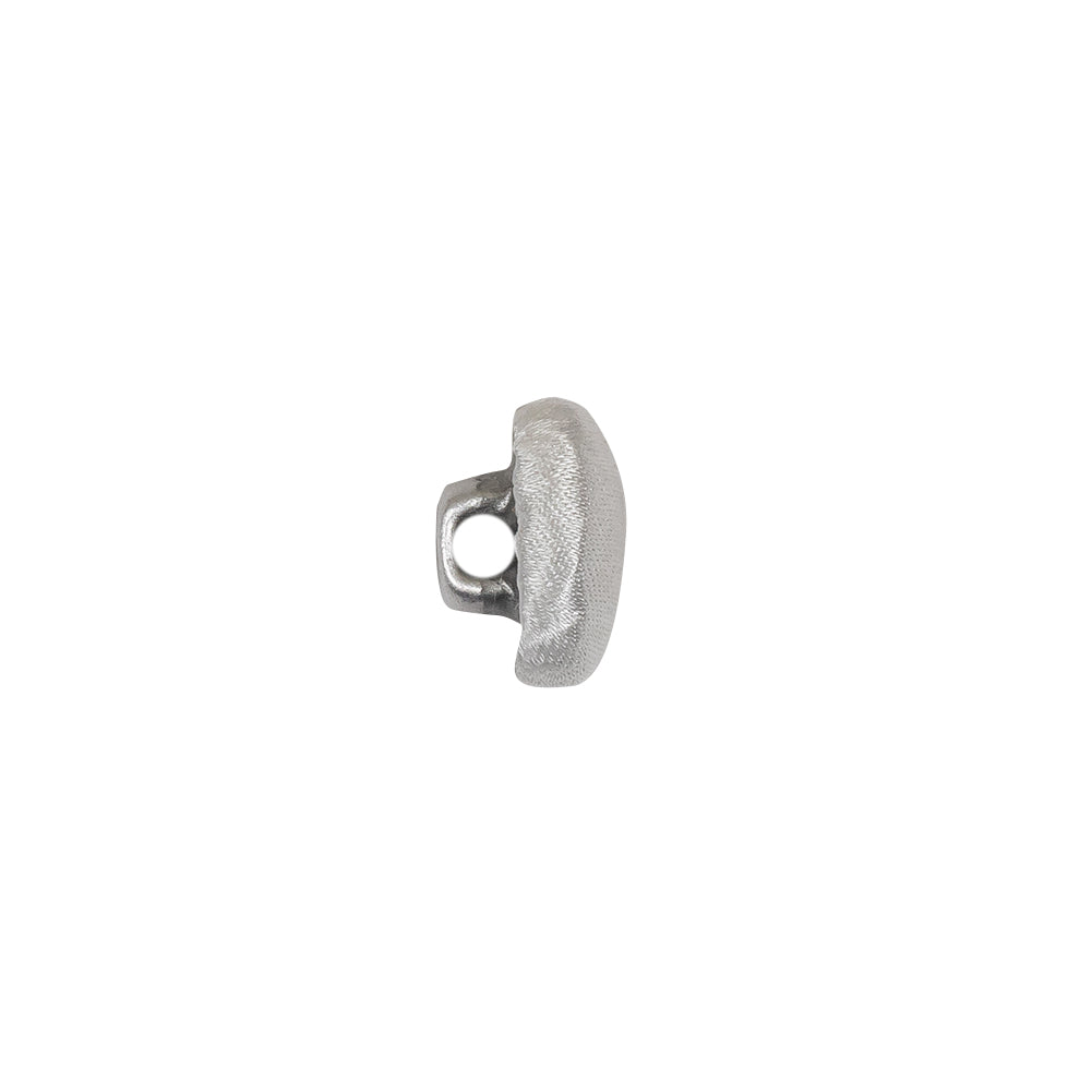 Mood Exclusive Bright White Silk Covered Button - 18L/11.5mm
