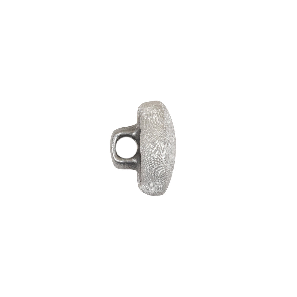 Mood Exclusive Bright White Silk Covered Button - 20L/12.5mm