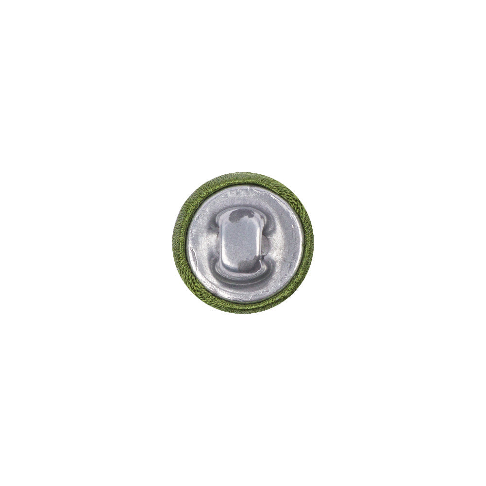 Mood Exclusive Pesto Silk Covered Button - 18L/11.5mm