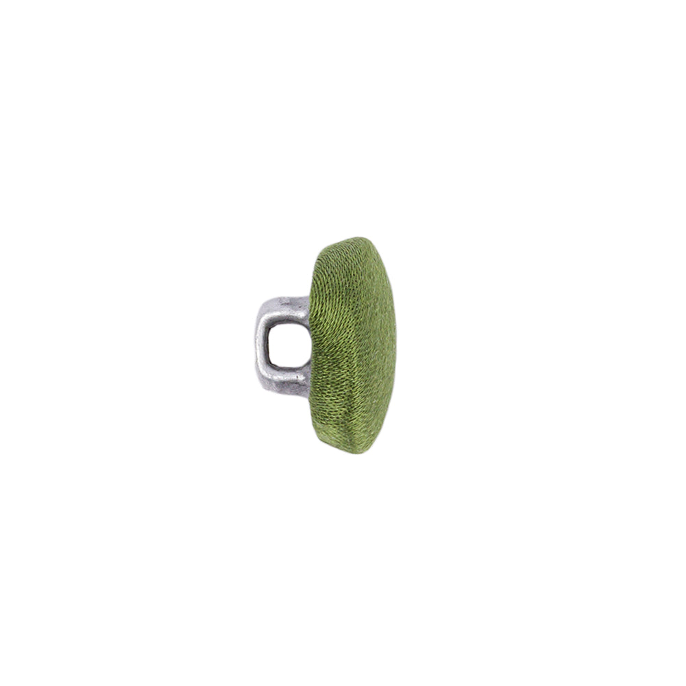 Mood Exclusive Pesto Silk Covered Button - 20L/12.5mm