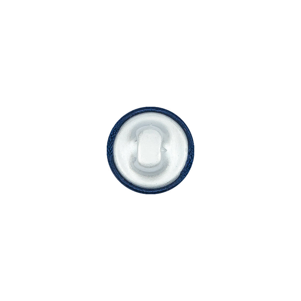 Mood Exclusive Estate Blue Silk Covered Button - 18L/11.5mm