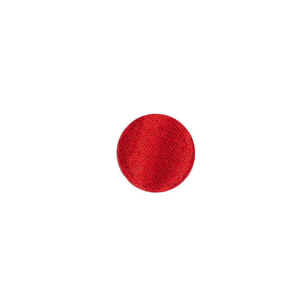 Mood Exclusive Red Silk Covered Button - 16L/10mm