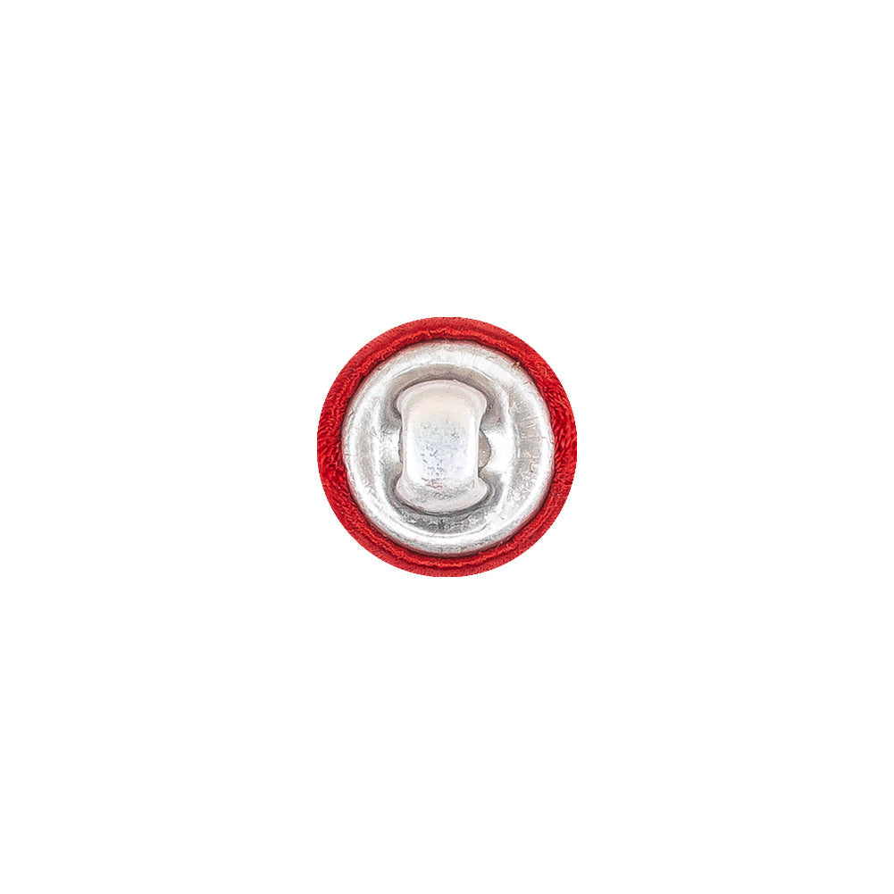 Mood Exclusive Red Silk Covered Button - 18L/11.5mm