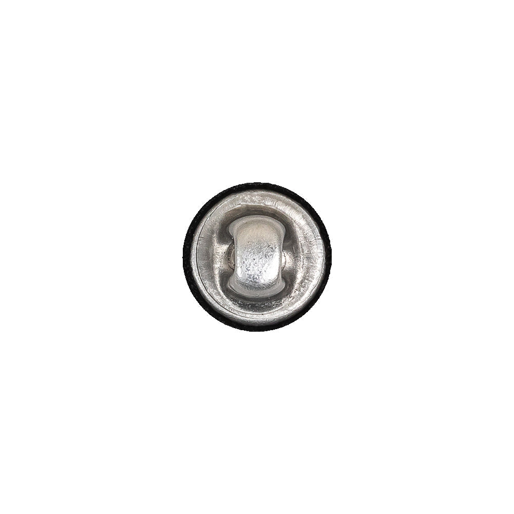 Mood Exclusive Black Silk Covered Button - 18L/11.5mm