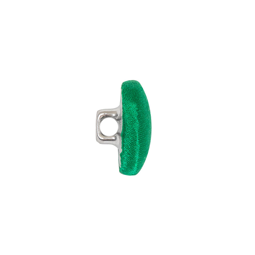 Mood Exclusive Kelly Green Silk Covered Button - 24L/15mm