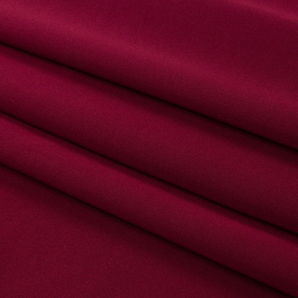 Silk Crepe de Chine - Maroon - Premium Collection