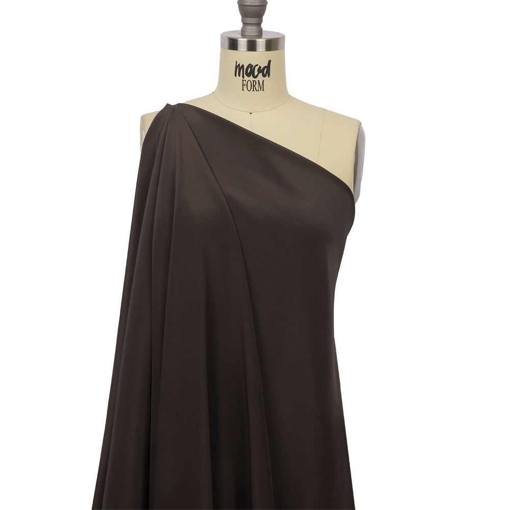 Silk Crepe de Chine - Deep Charcoal - Premium Collection