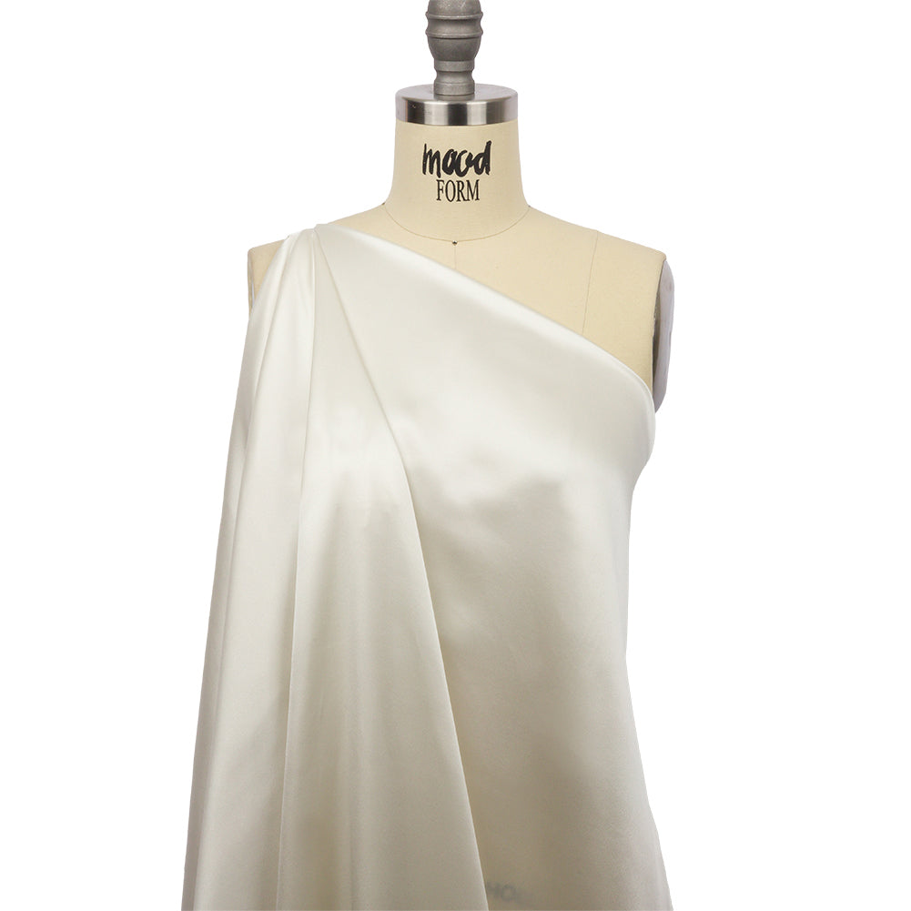 Stretch Silk Charmeuse - Antique White - Premium Collection