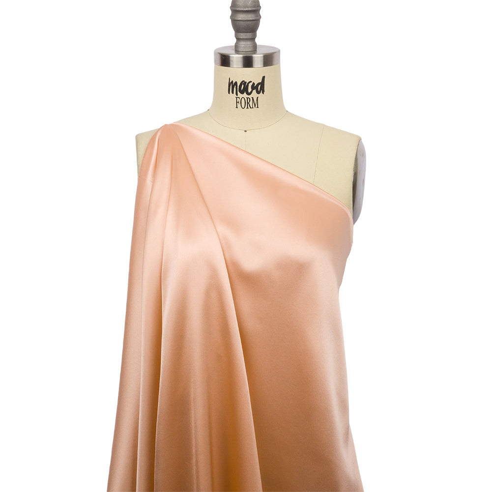 Stretch Silk Charmeuse - Pale Blush - Premium Collection