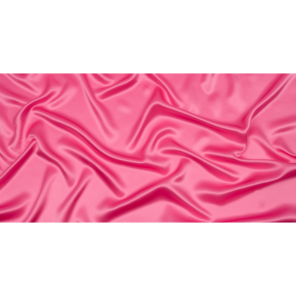 Stretch Silk Charmeuse - Carmine Rose - Premium Collection