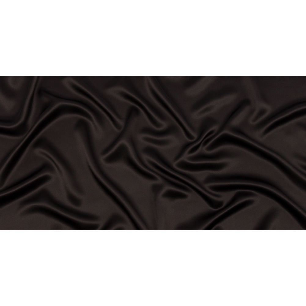 Stretch Silk Charmeuse - Deep Charcoal - Premium Collection
