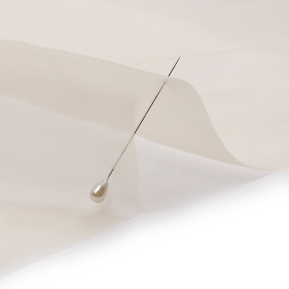 Silk Organza 44" - Cream Pink - Premium Collection