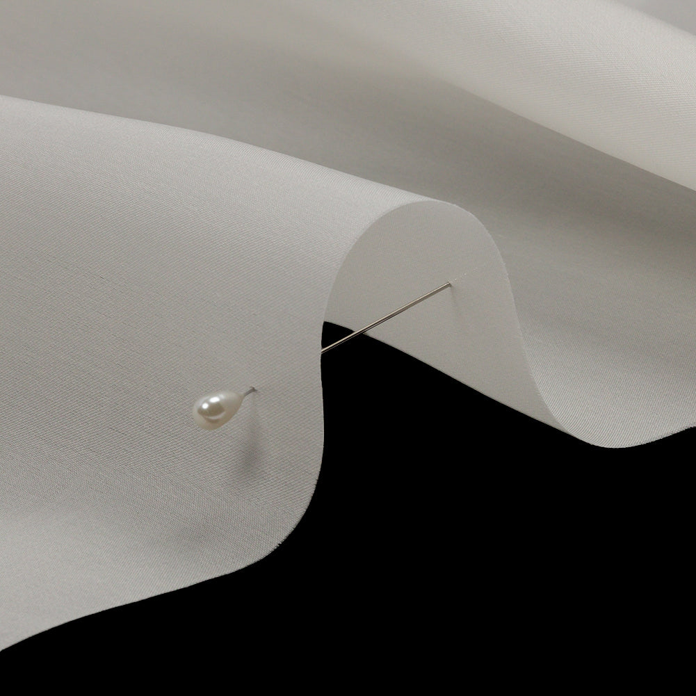 Silk Satin-Face Organza 54" - Whisper White - Premium Collection