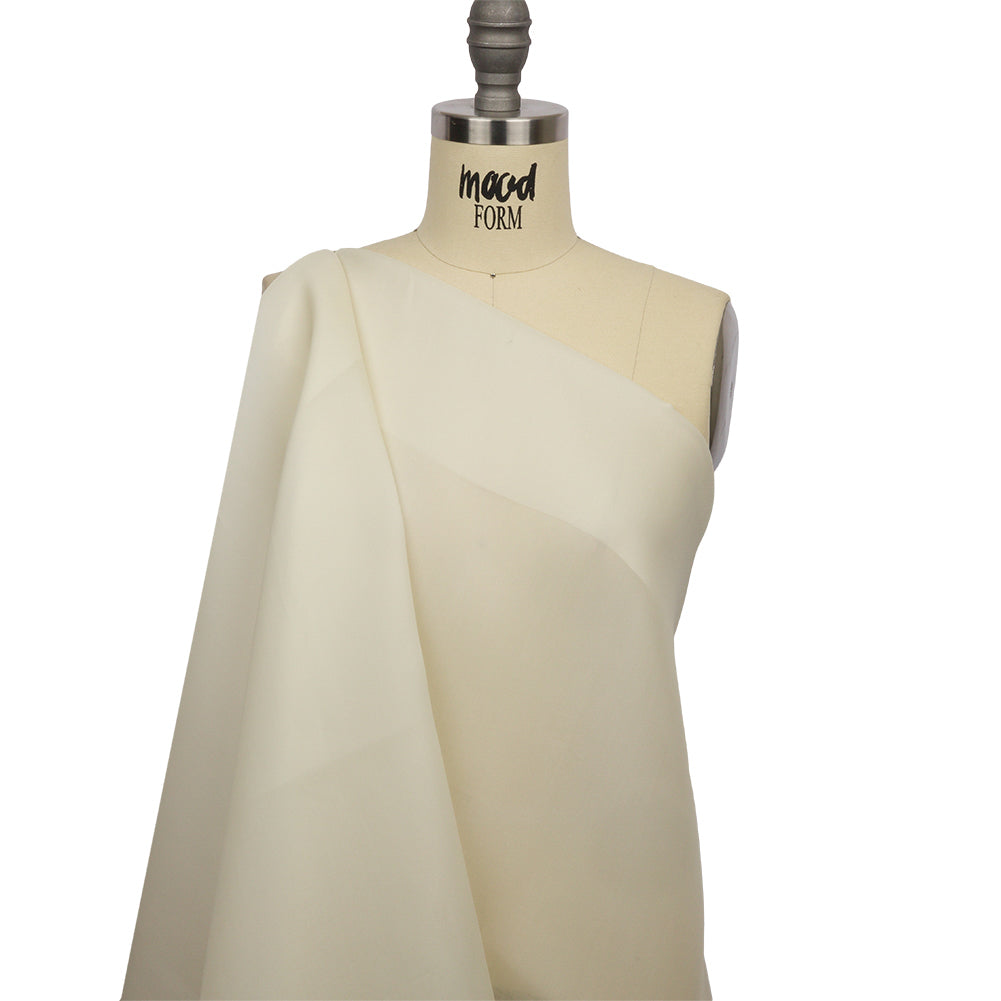 Silk Satin-Face Organza 54" - Antique White - Premium Collection