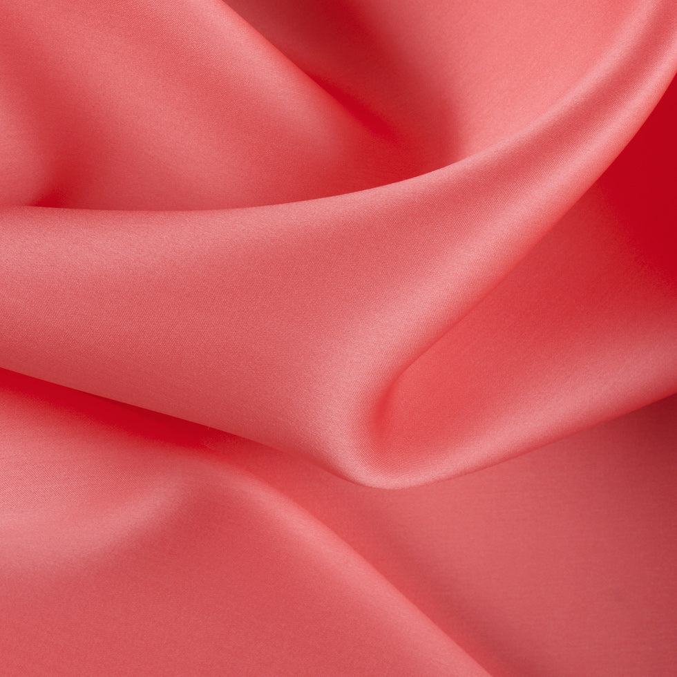 Silk Satin-Face Organza 54" - Coral - Premium Collection