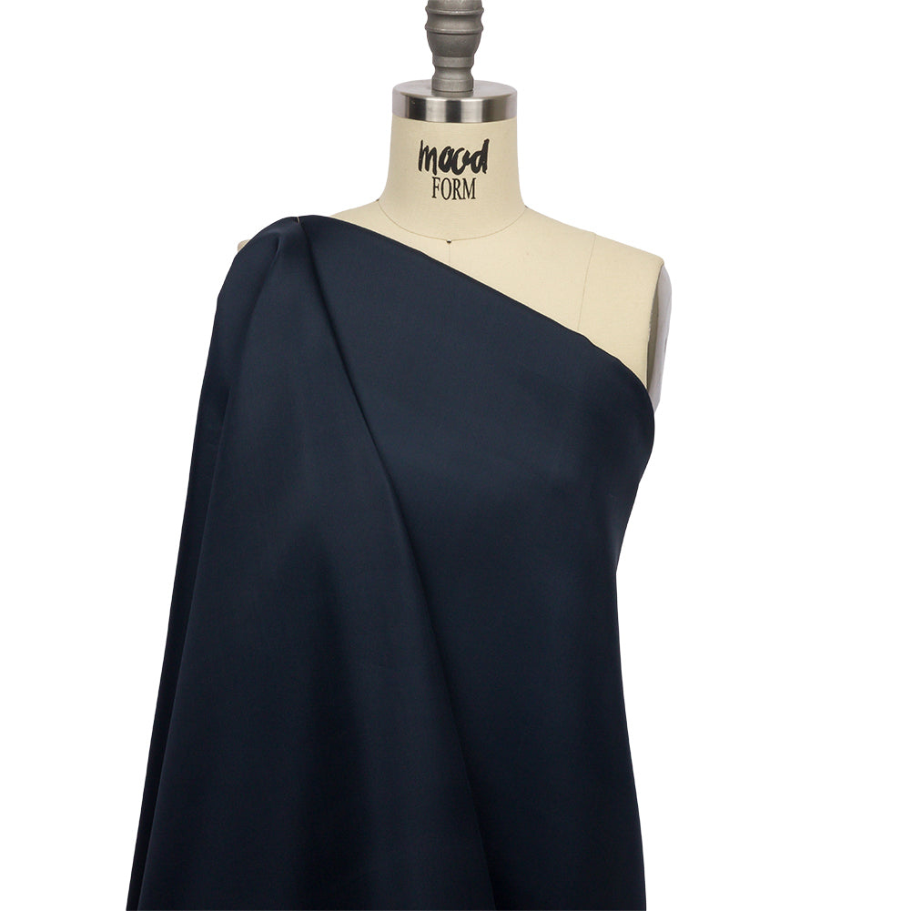 Silk Satin-Face Organza 54" - Navy - Premium Collection