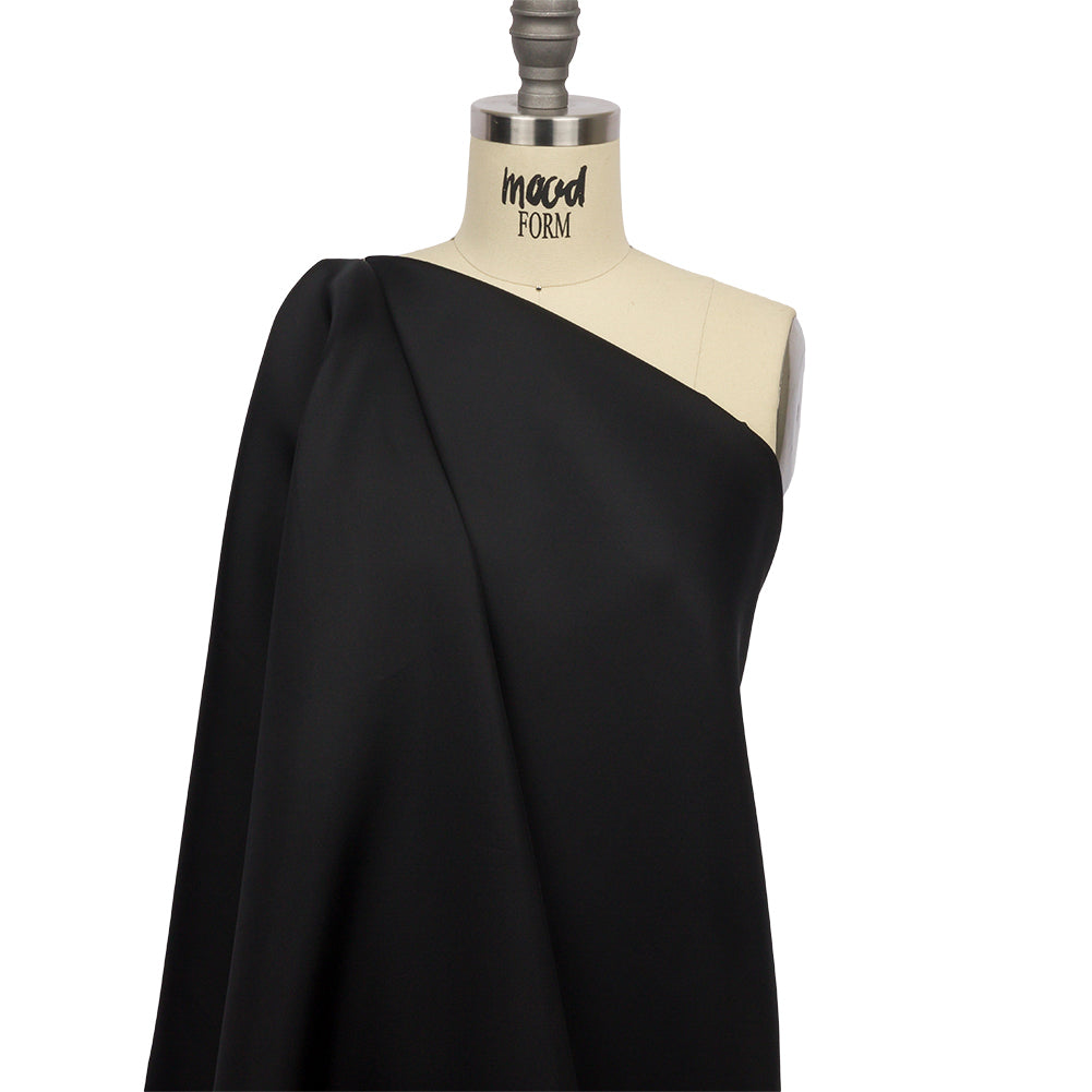Silk Satin-Face Organza 54" - Black - Premium Collection