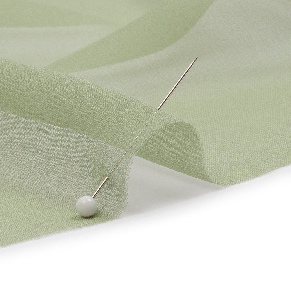 Silk Chiffon 44" - Oil Green - Premium Collection