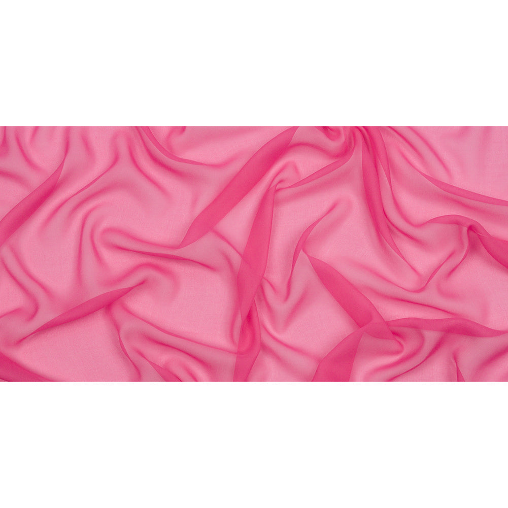 Silk Chiffon 54" - Carmine Rose - Premium Collection