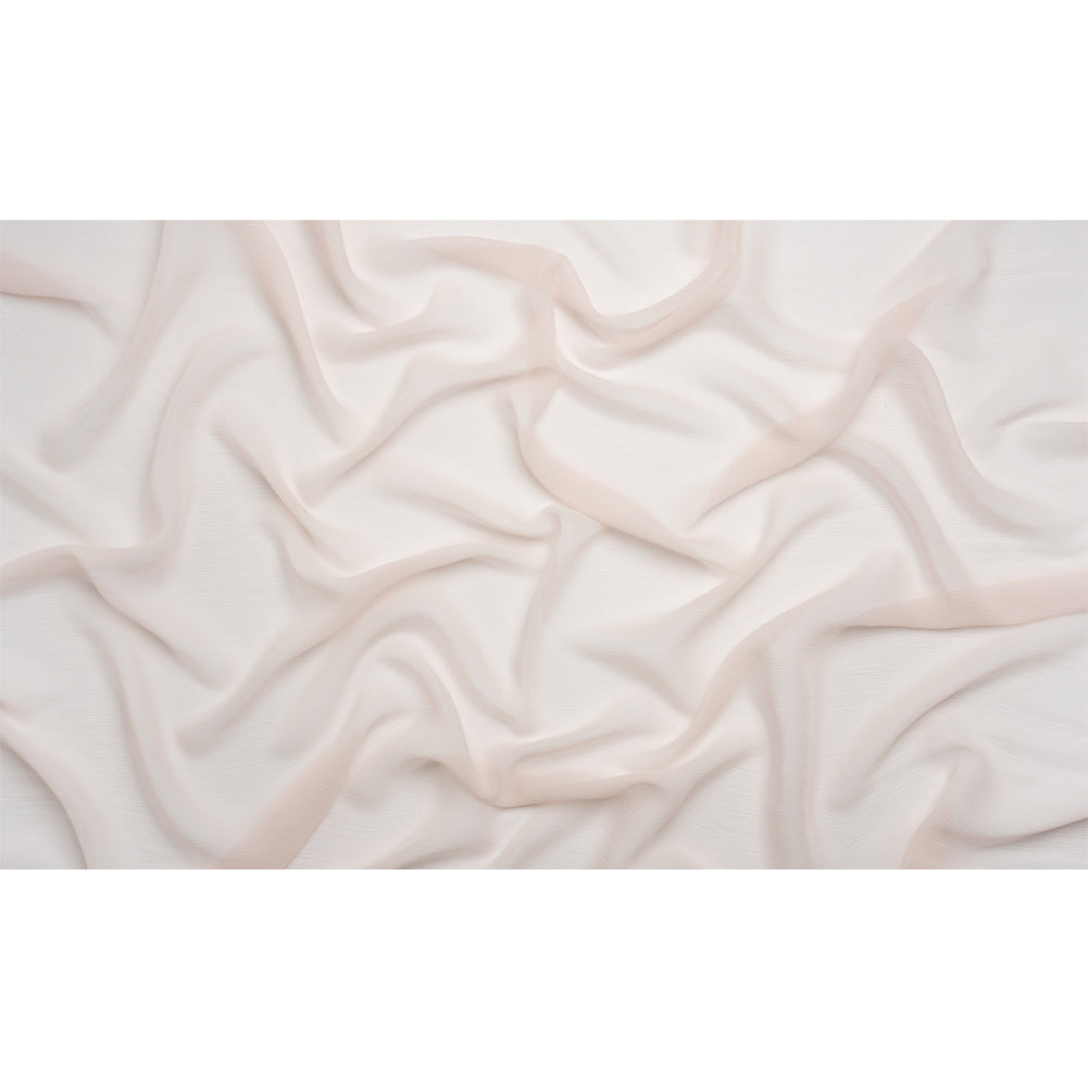 Crinkled Silk Chiffon - Cradle Pink - Premium Collection