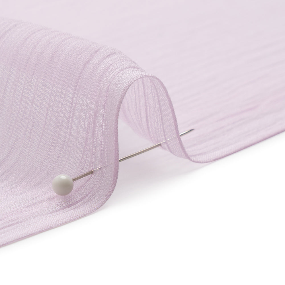 Crinkled Silk Chiffon - Lavender Fog - Premium Collection