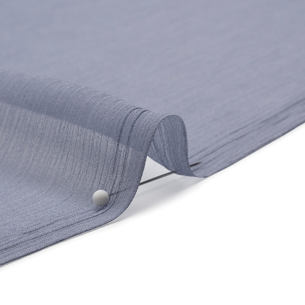 Crinkled Silk Chiffon - Infinity Blue - Premium Collection