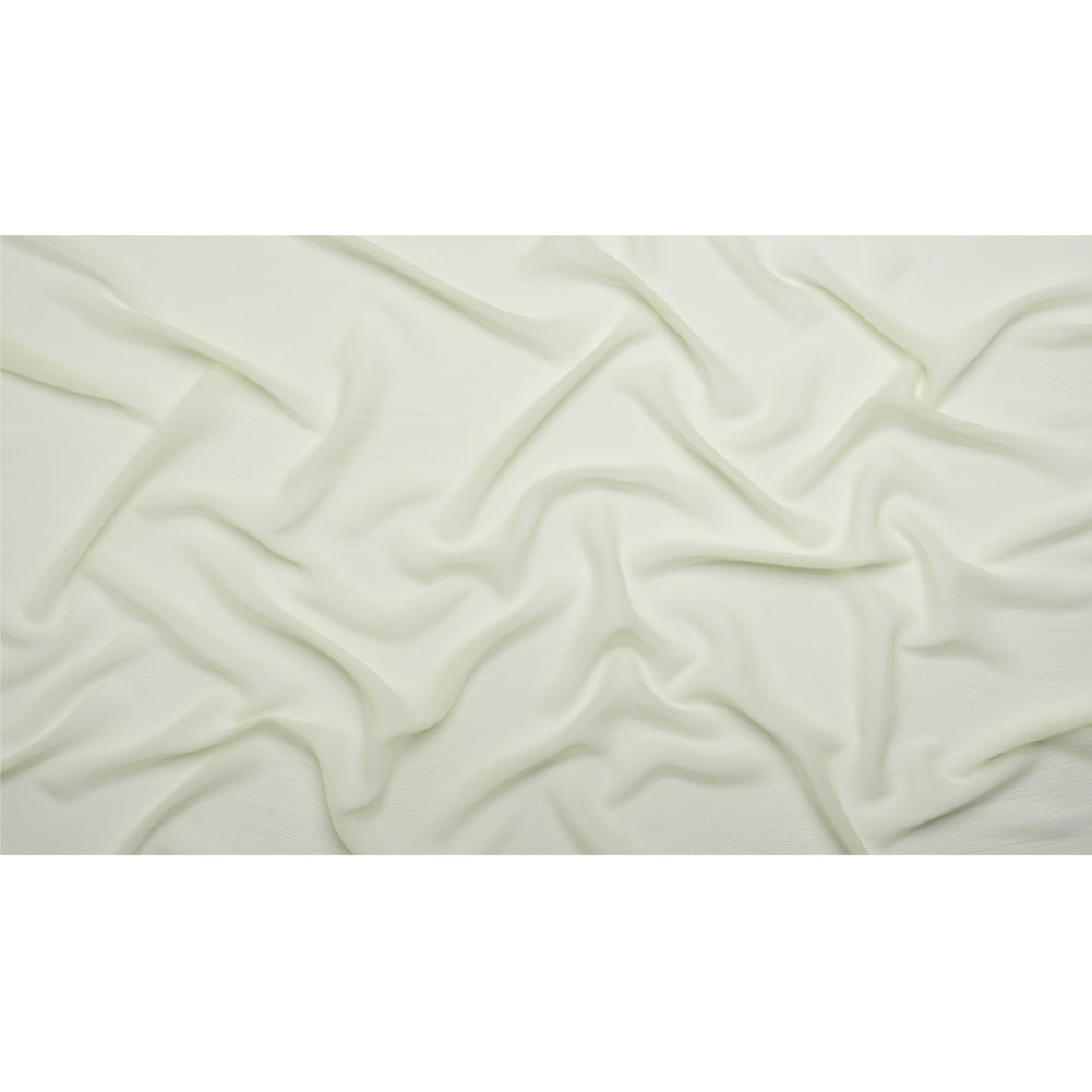 Crinkled Silk Chiffon - Fairest Jade - Premium Collection