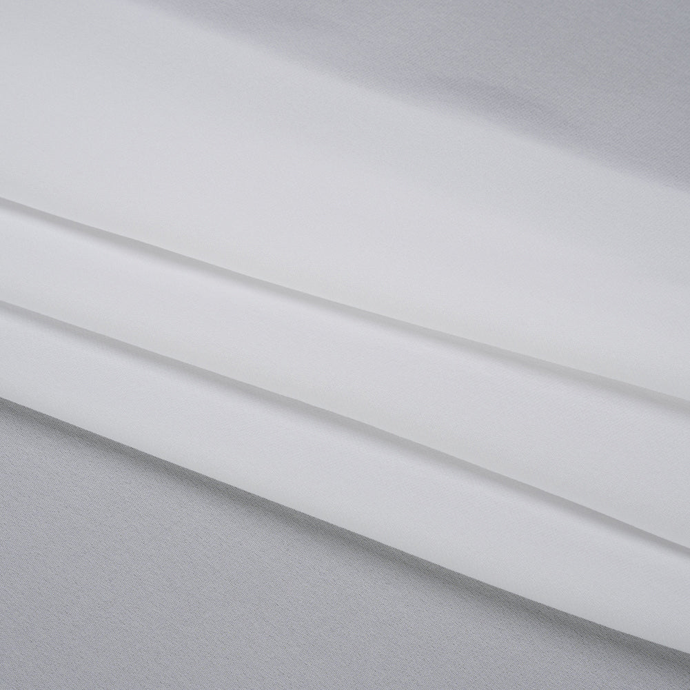 Silk Double Georgette - Bright White - Premium Collection