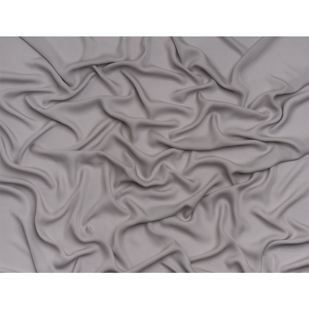 Silk Double Georgette - Silver - Premium Collection