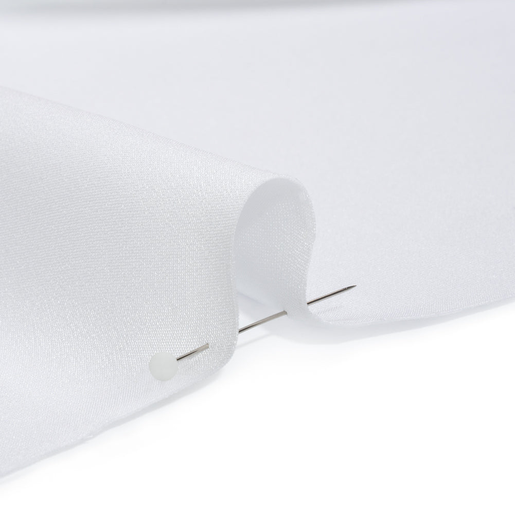 Silk 4-Ply Crepe 44" - Bright White - Premium Collection