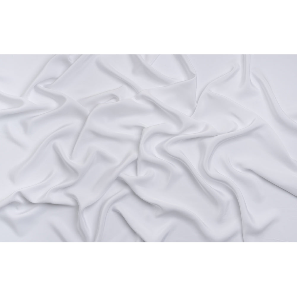 Silk 4-Ply Crepe 44" - Bright White - Premium Collection