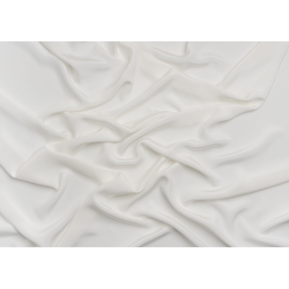 Silk 4-Ply Crepe 44" - Whisper White - Premium Collection