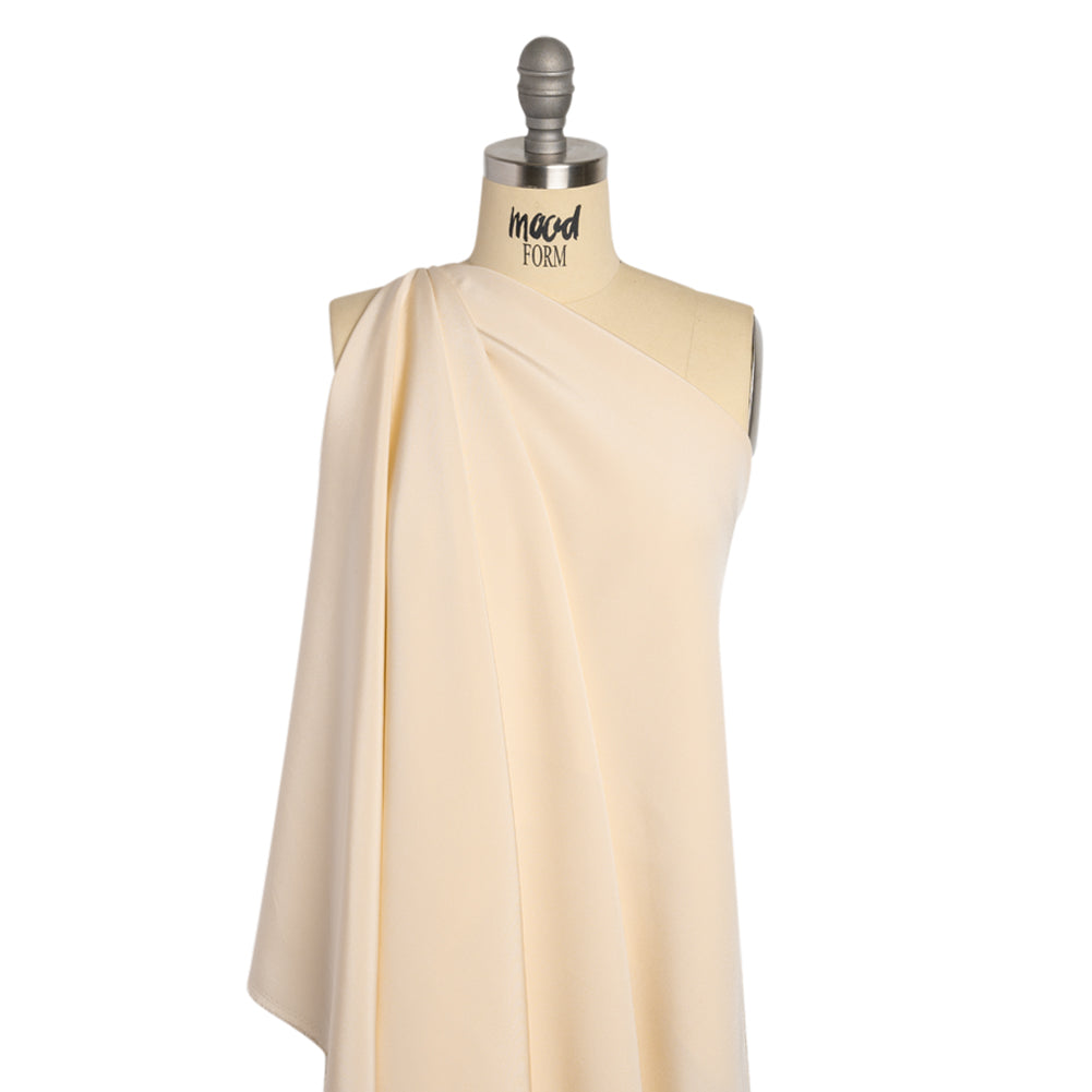 Silk 4-Ply Crepe 44" - Tapioca - Premium Collection