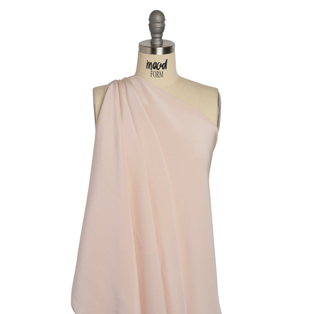Silk 4-Ply Crepe 44" - Cradle Pink - Premium Collection