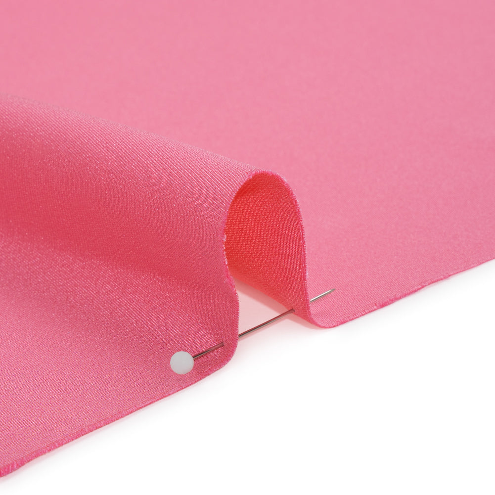 Silk 4-Ply Crepe 44" - Carmine Rose - Premium Collection