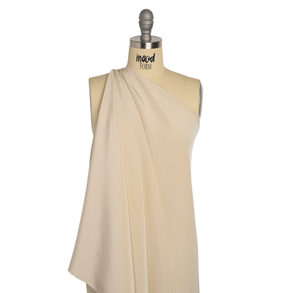 Silk 4-Ply Crepe 44" - Ivory - Premium Collection