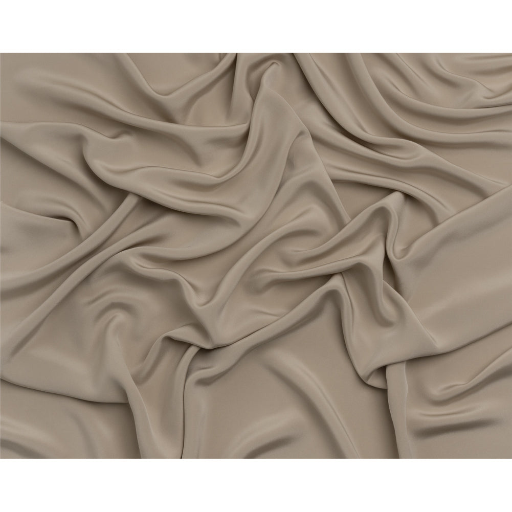 Silk 4-Ply Crepe 44" - Feather Gray - Premium Collection