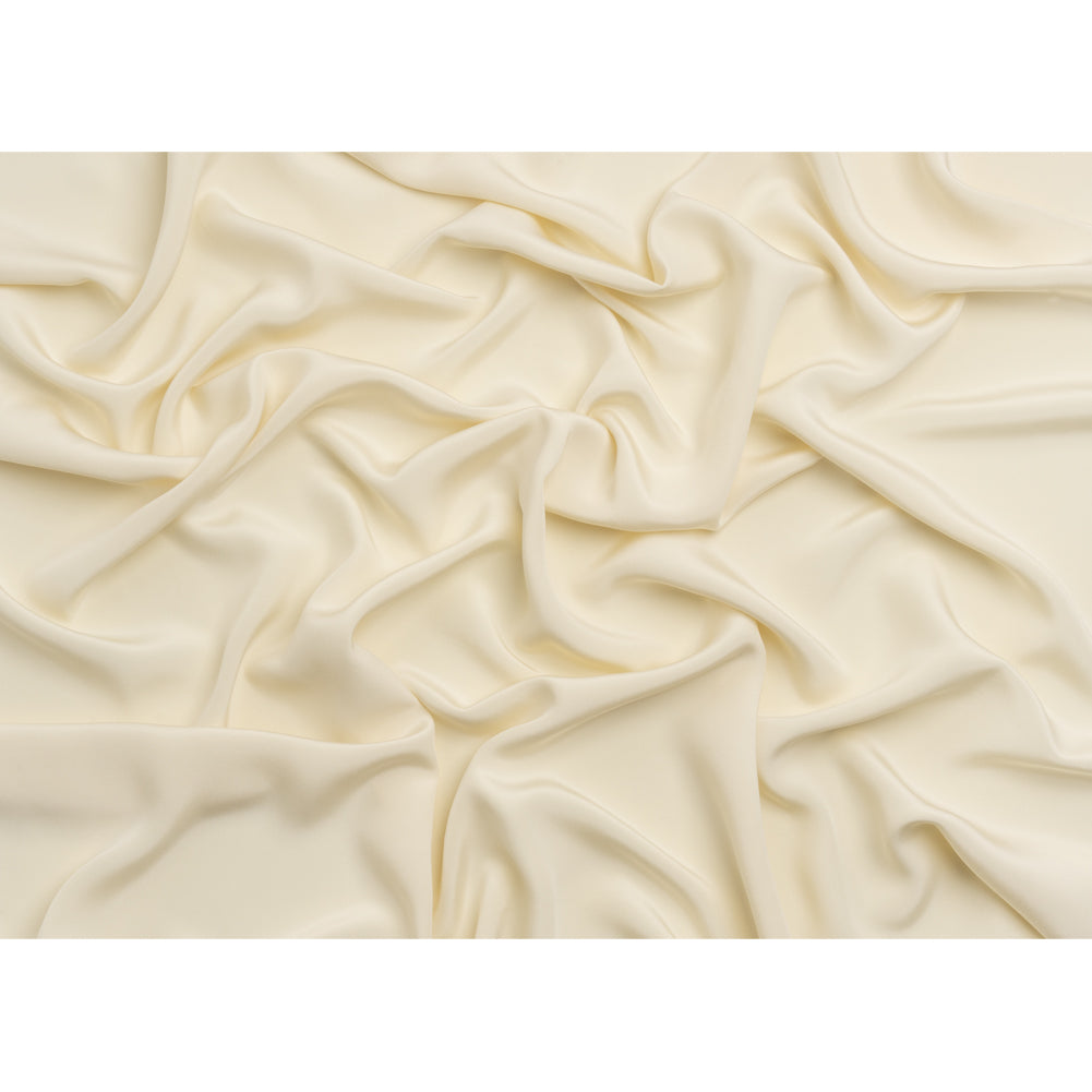 Silk 4-Ply Crepe 44" - Pale Yellow - Premium Collection