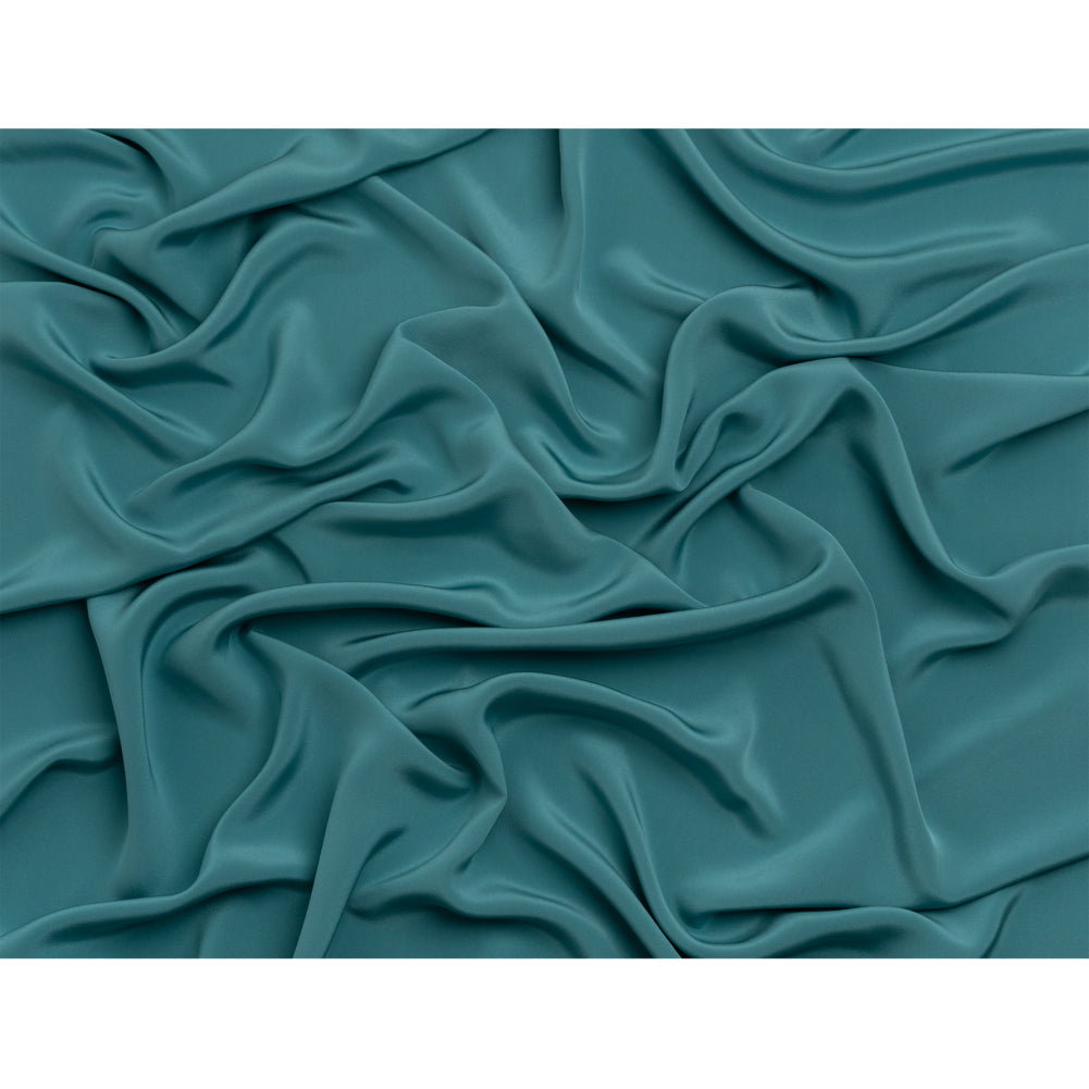 Silk 4-Ply Crepe 44" - Colonial Blue - Premium Collection