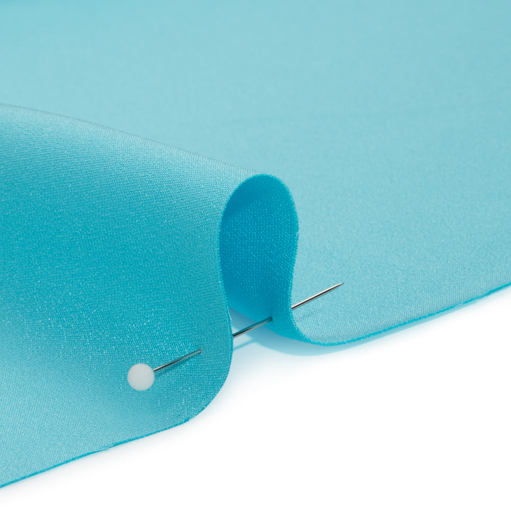Silk 4-Ply Crepe 44" - Angel Blue - Premium Collection
