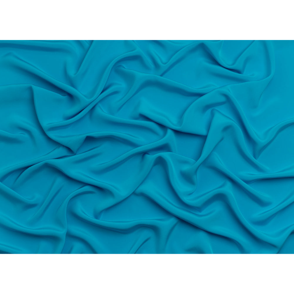 Silk 4-Ply Crepe 44" - Horizon Blue - Premium Collection