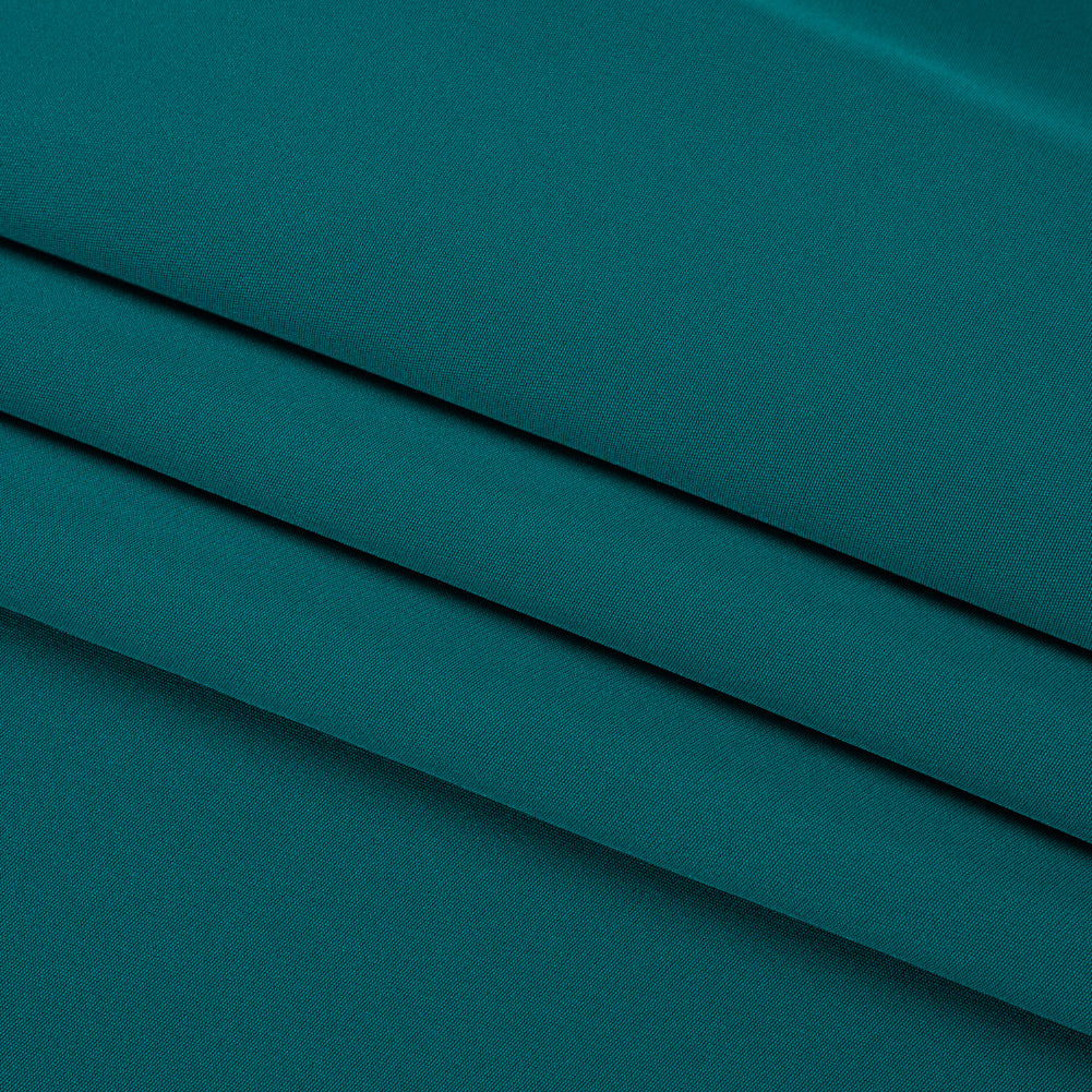 Silk 4-Ply Crepe 44" - Deep Teal - Premium Collection
