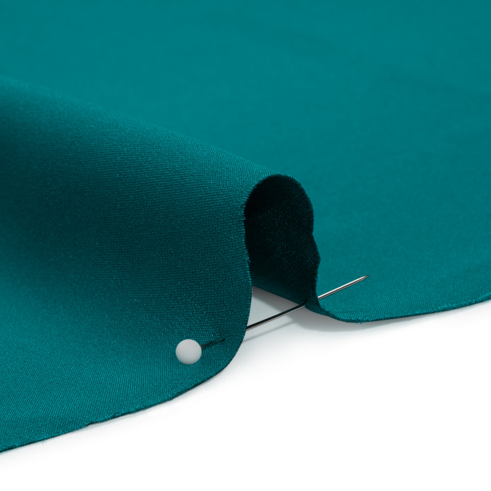 Silk 4-Ply Crepe 44" - Deep Teal - Premium Collection