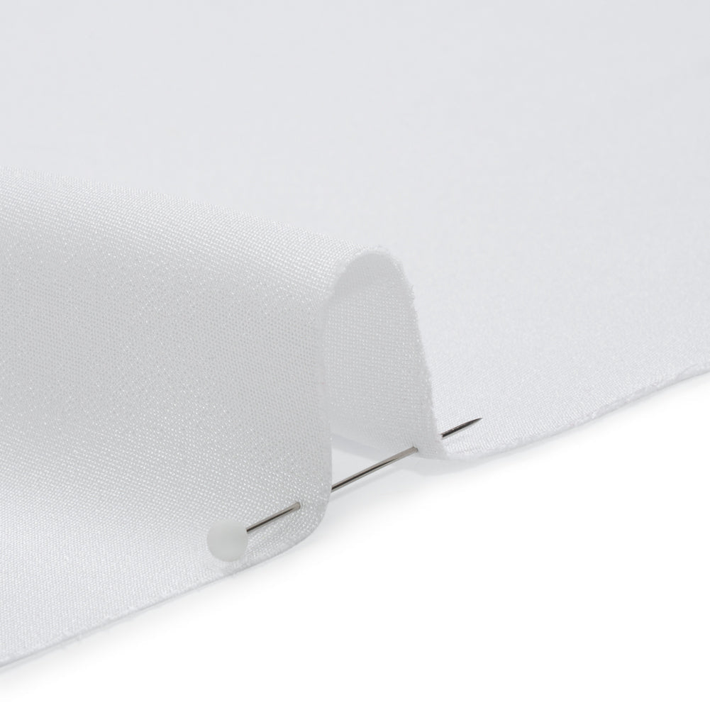 Silk 4-Ply Crepe 54" - Bright White - Premium Collection