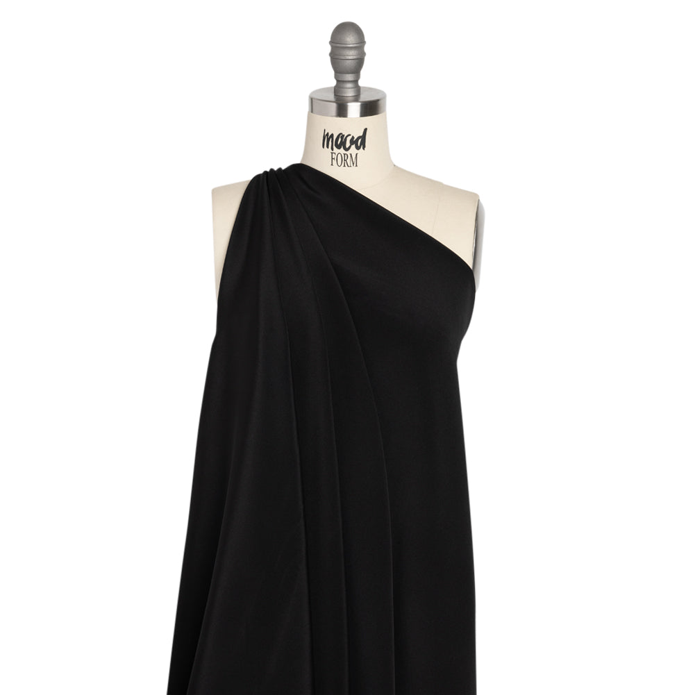 Silk 4-Ply Crepe 54" - Black - Premium Collection