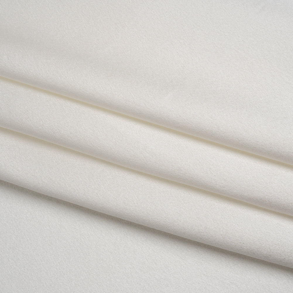 Silk Crepe Back Satin - Whisper White - Premium Collection