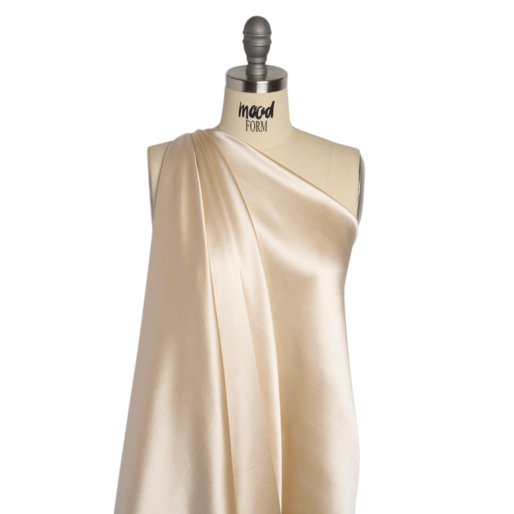Silk Crepe Back Satin - Tapioca - Premium Collection