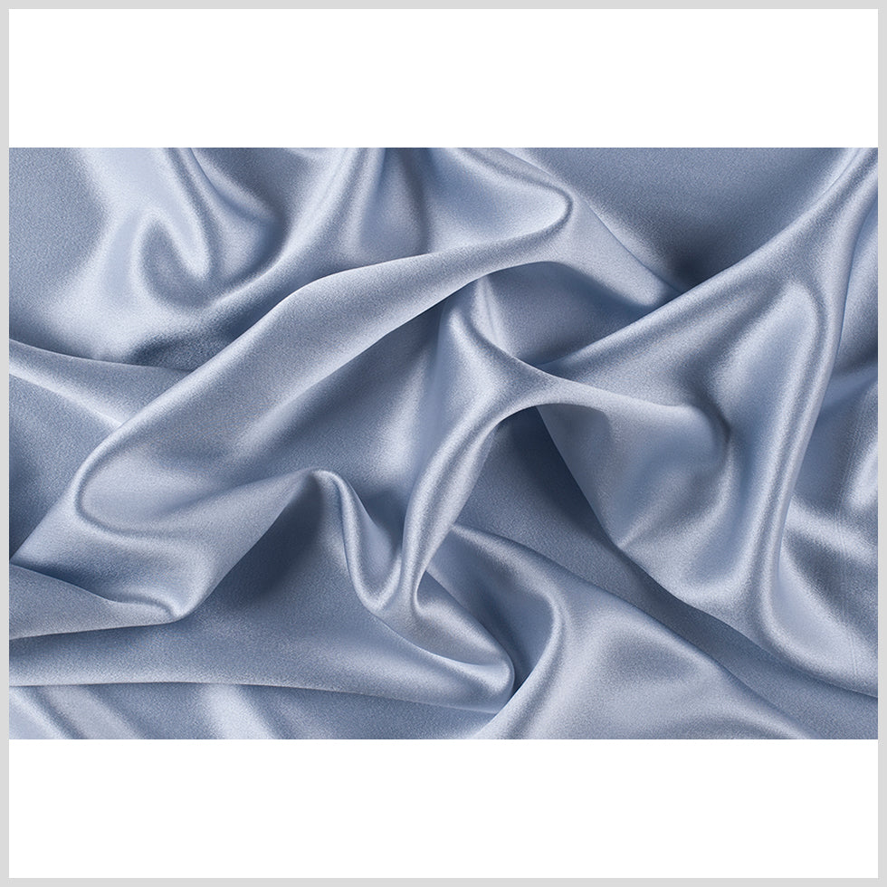 Silk Crepe Back Satin - Gray Dawn - Premium Collection